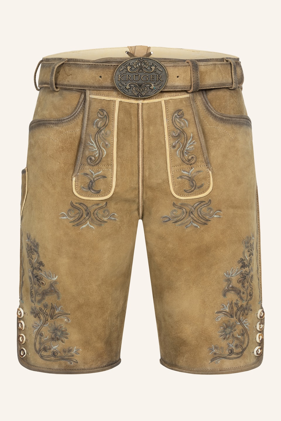 Lederhose Juan mit Gürtel