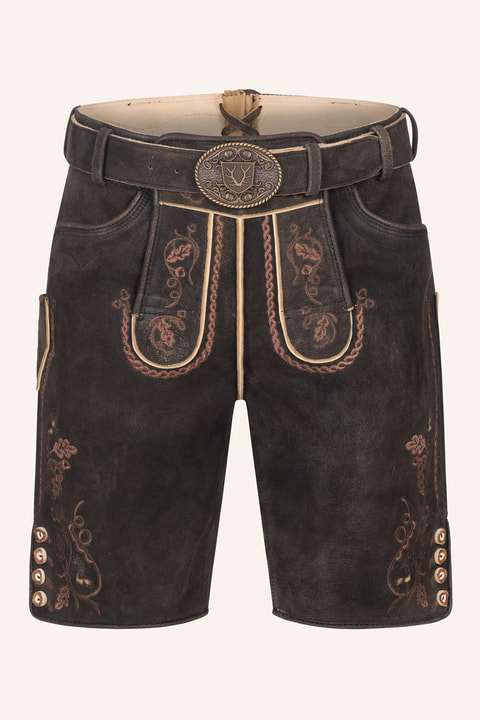 Lederhose Terence mit Gürtel