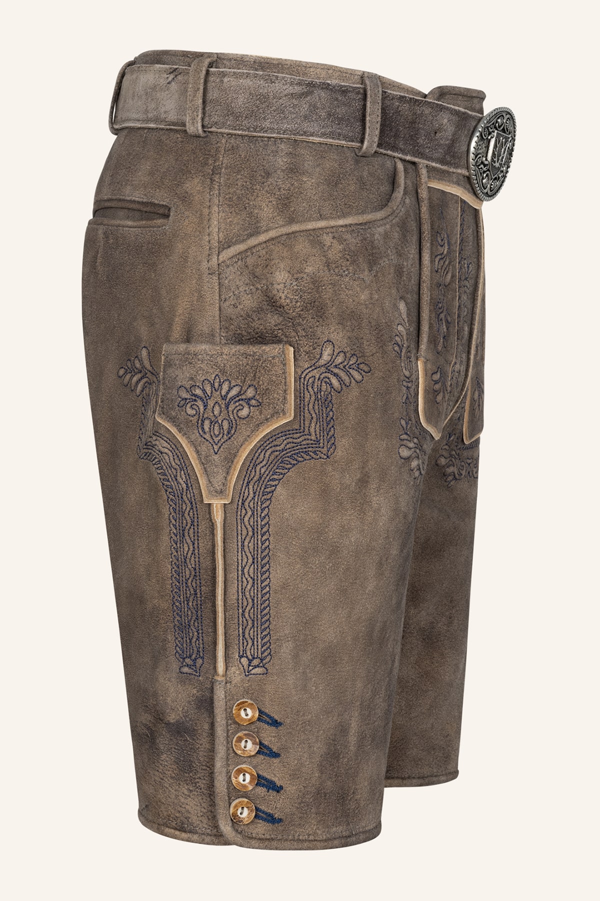 Lederhose Karim mit Gürtel