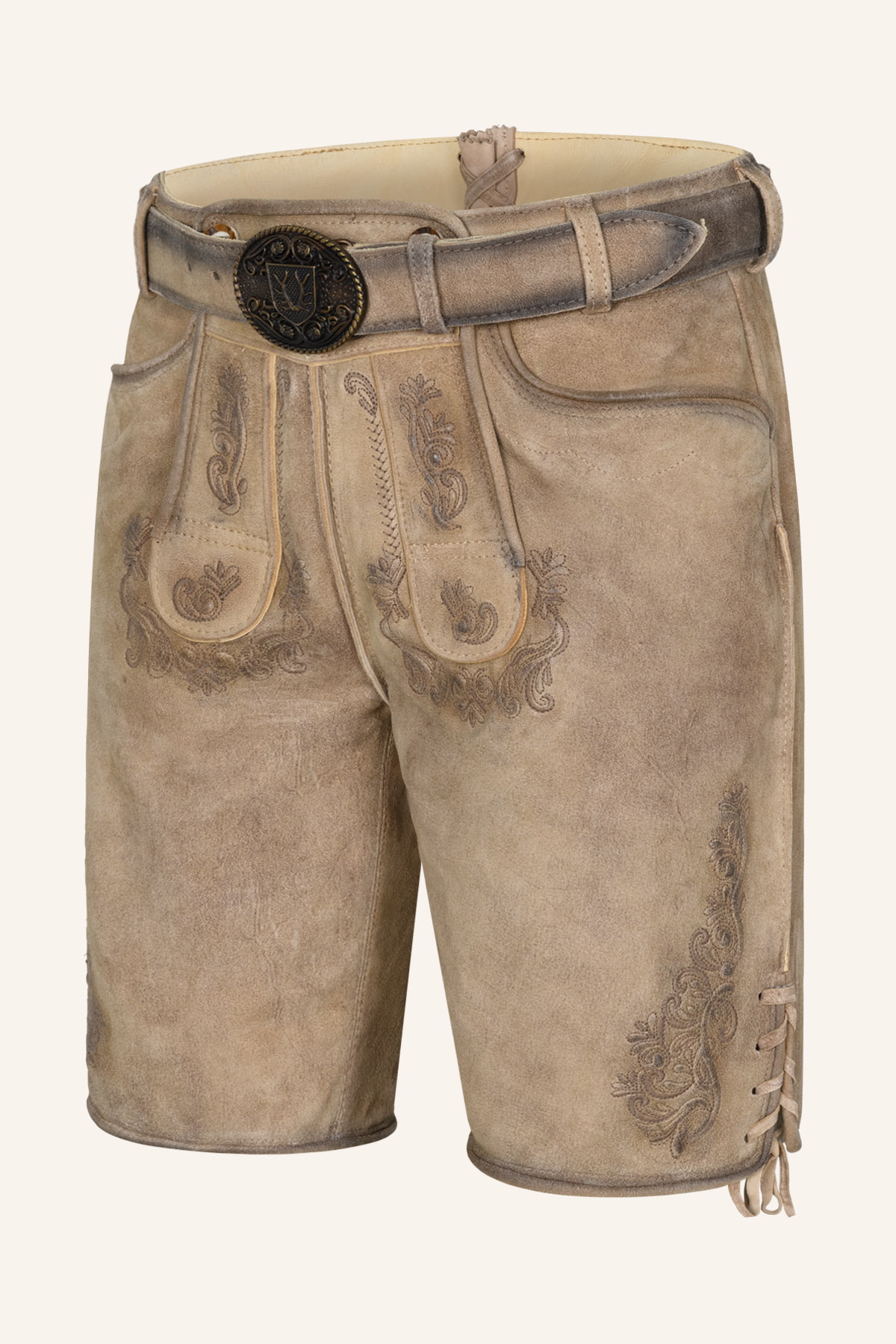 Lederhose Baldur mit Gürtel