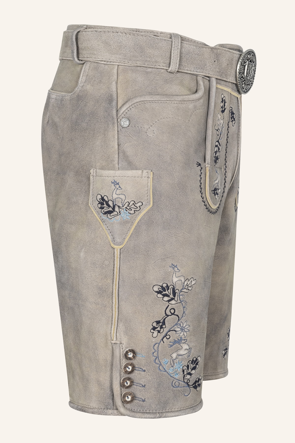 Lederhose Keanu mit Gürtel