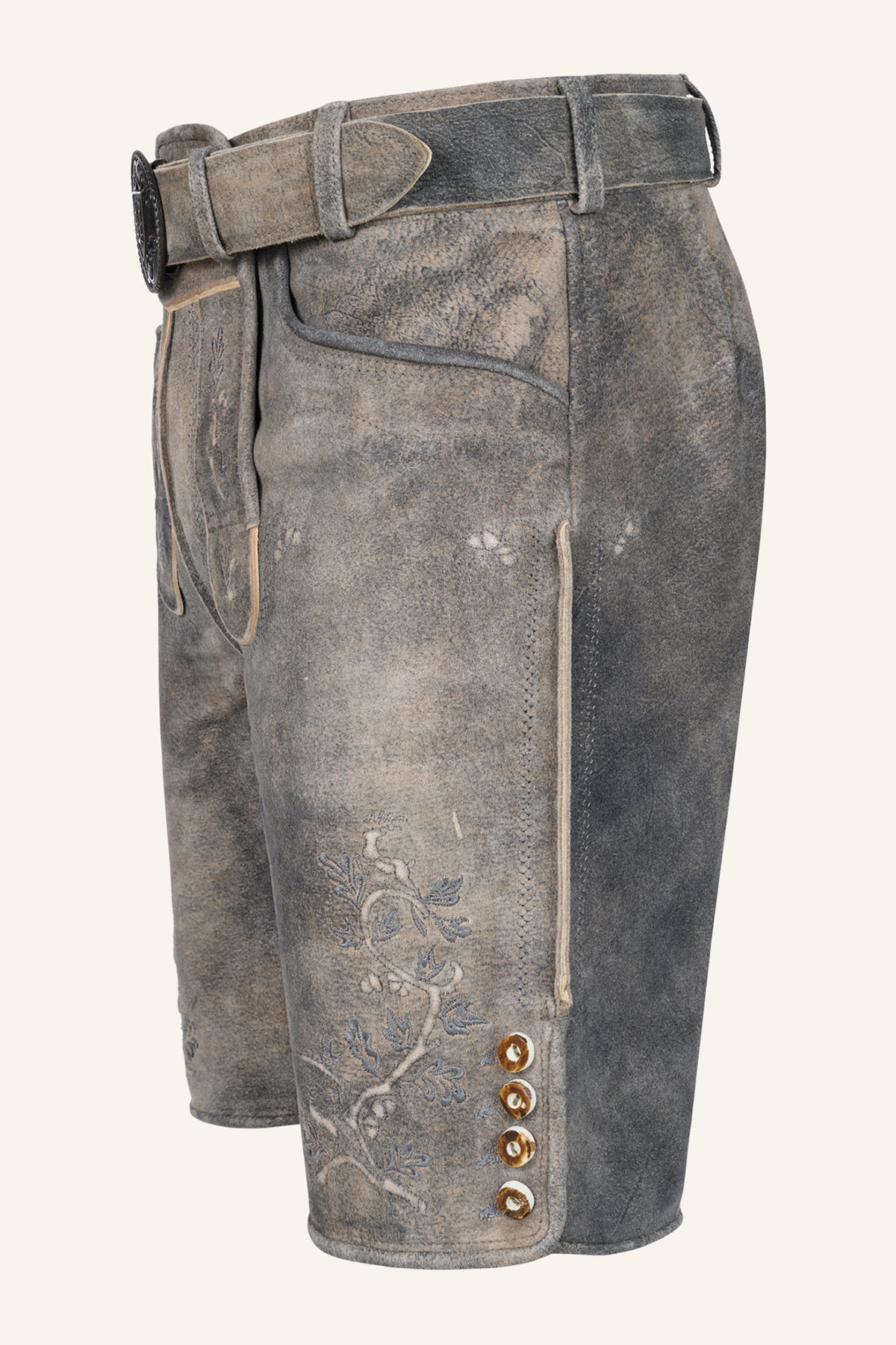 Lederhose Berno mit Gürtel