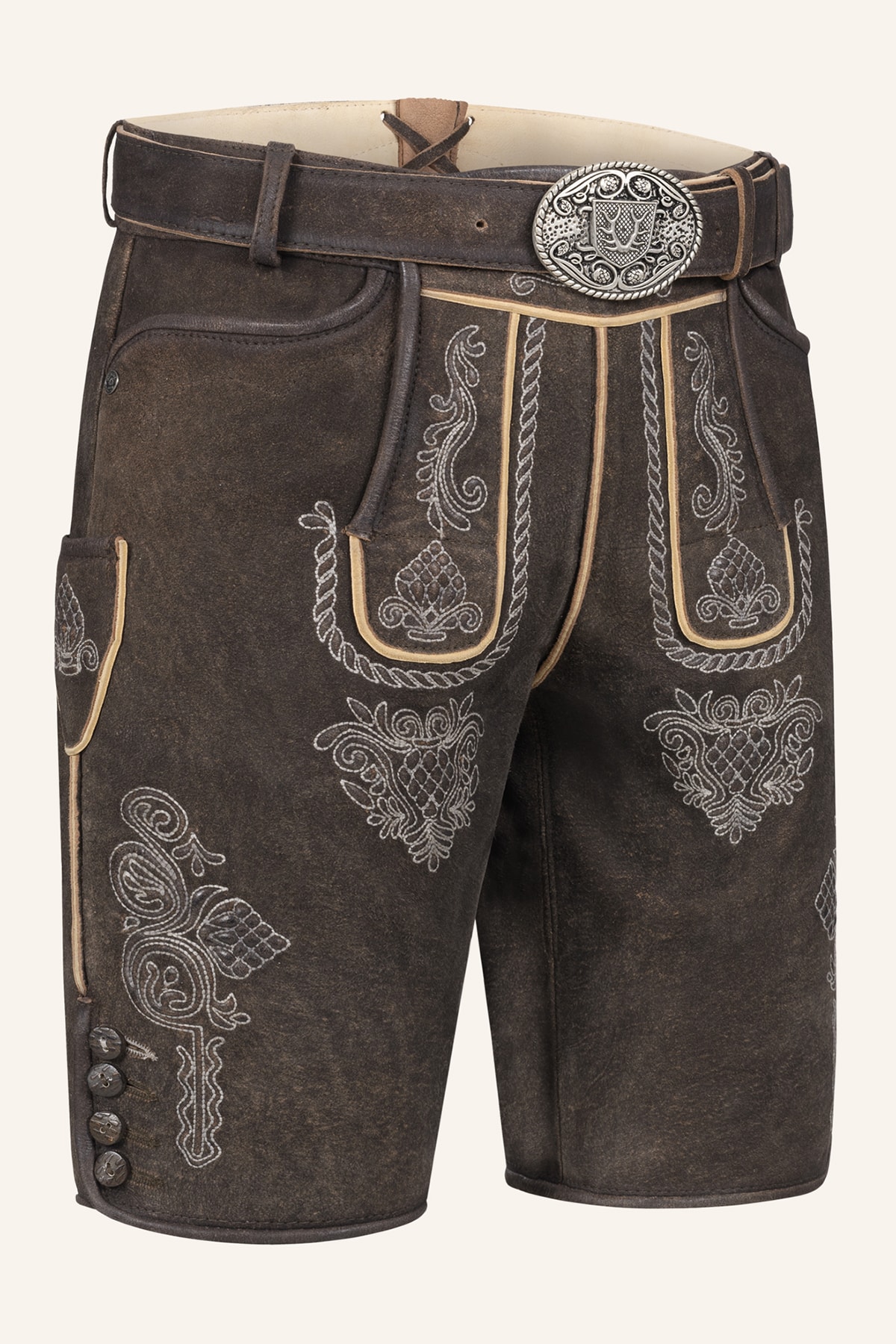 Lederhose Vinc mit Gürtel