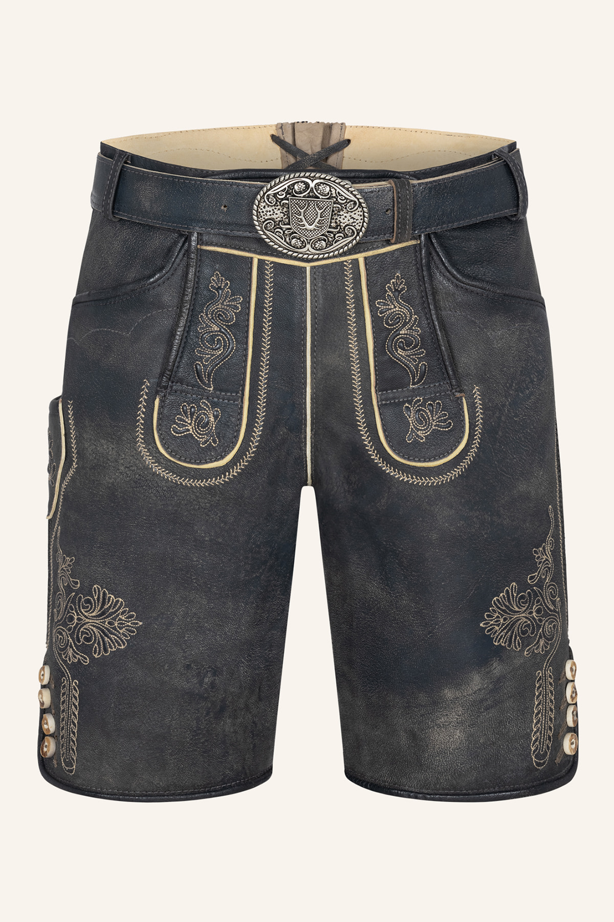 Lederhose Austin mit Gürtel