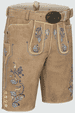 Lederhose Demian mit Gürtel