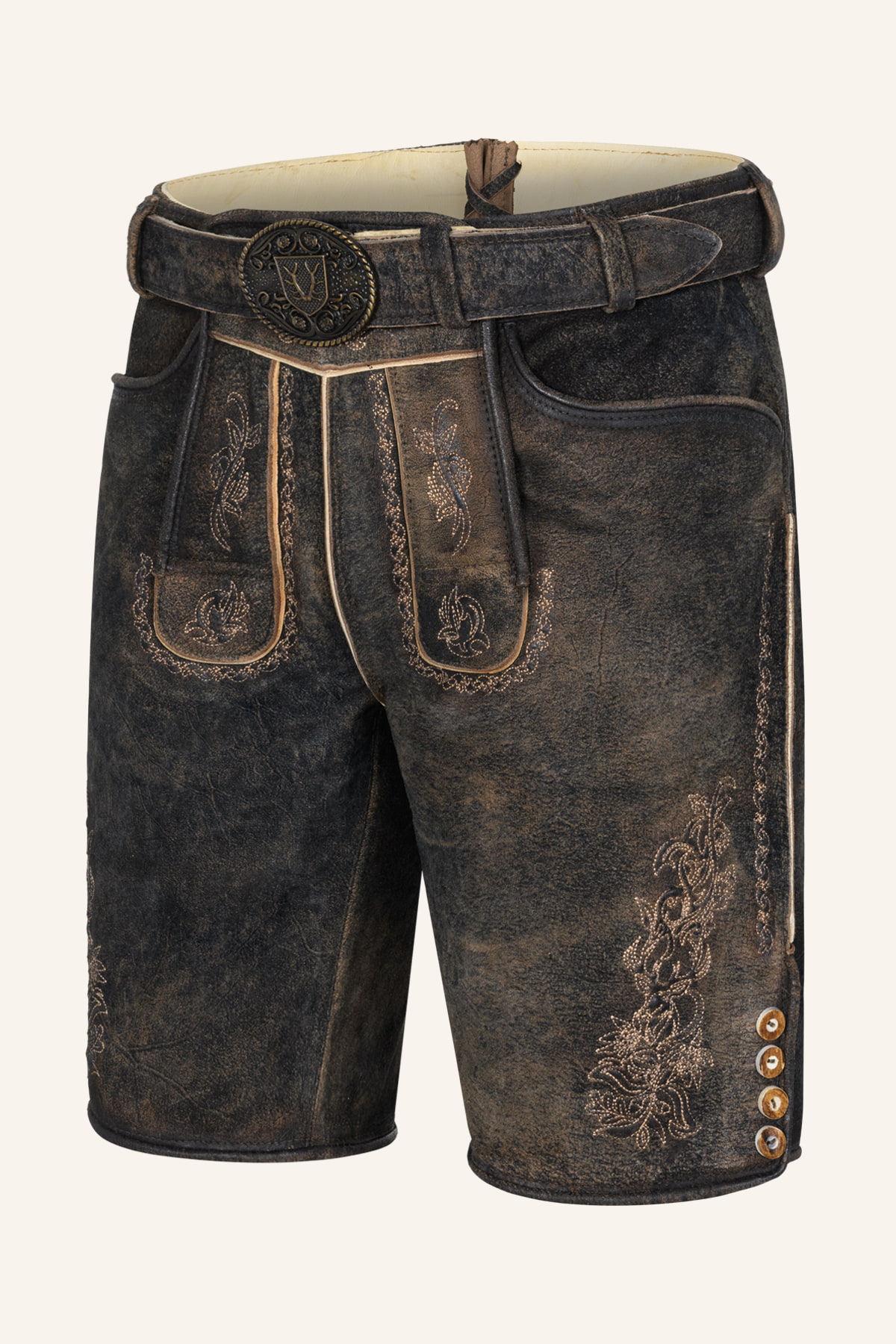 Lederhose Jihn mit Gürtel
