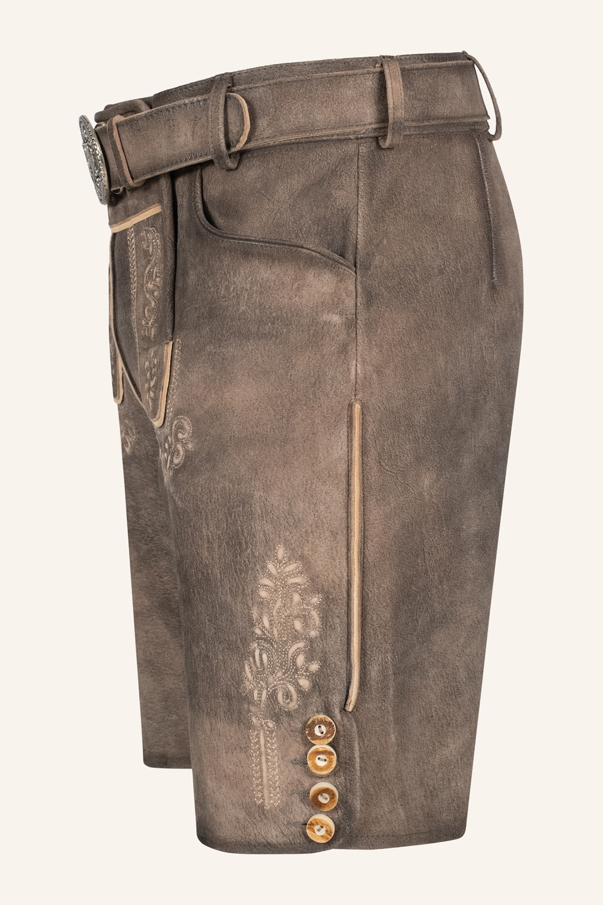 Lederhose Mailo mit Gürtel