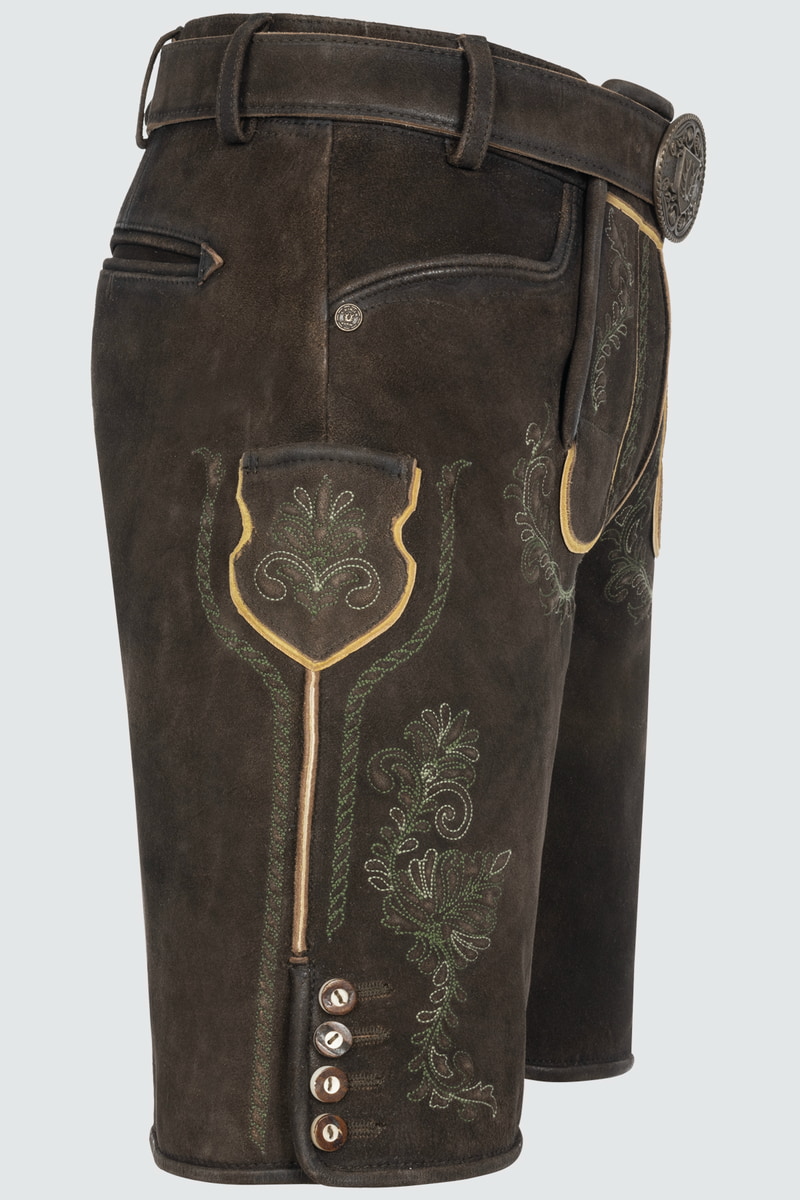 Lederhose Brandon mit Gürtel