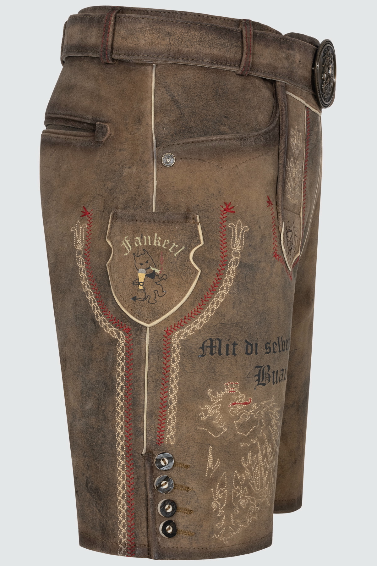 Lederhose Fankerl mit Gürtel