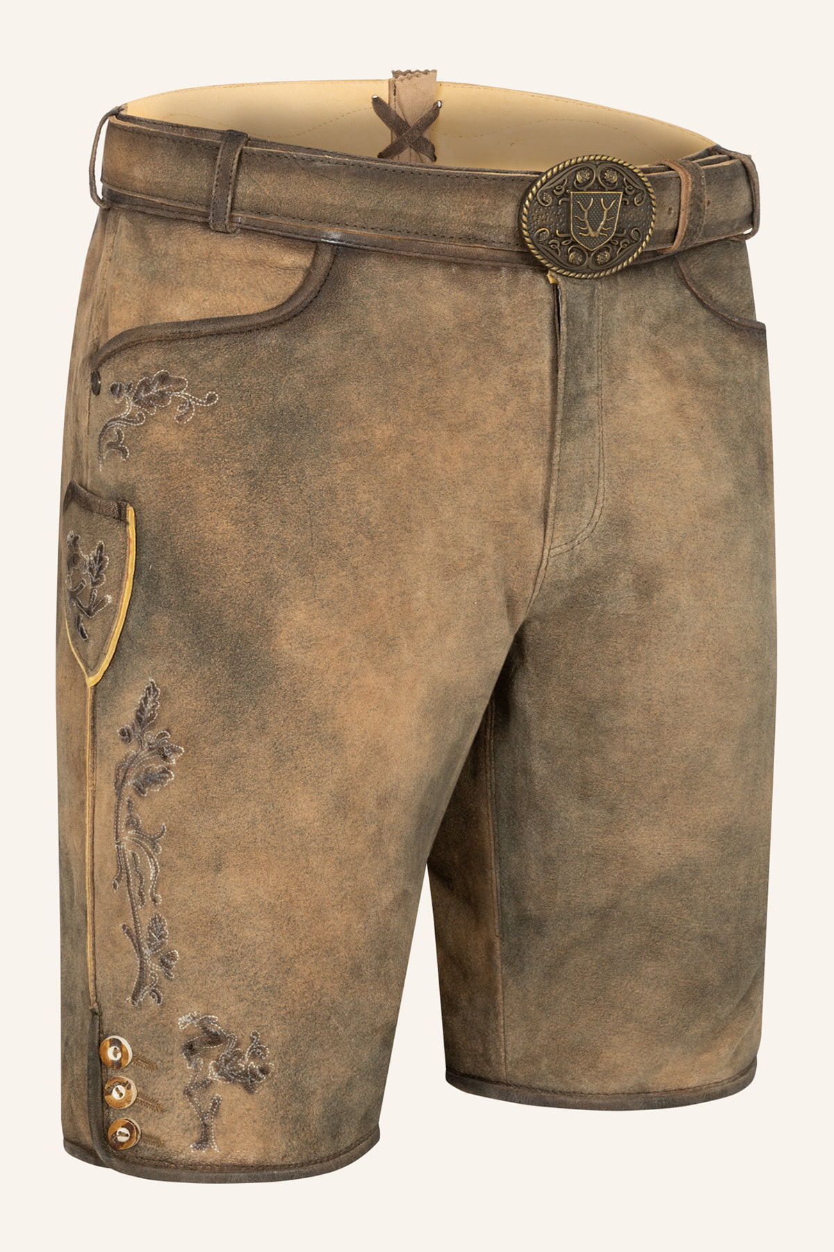 Lederhose Paulo mit Gürtel