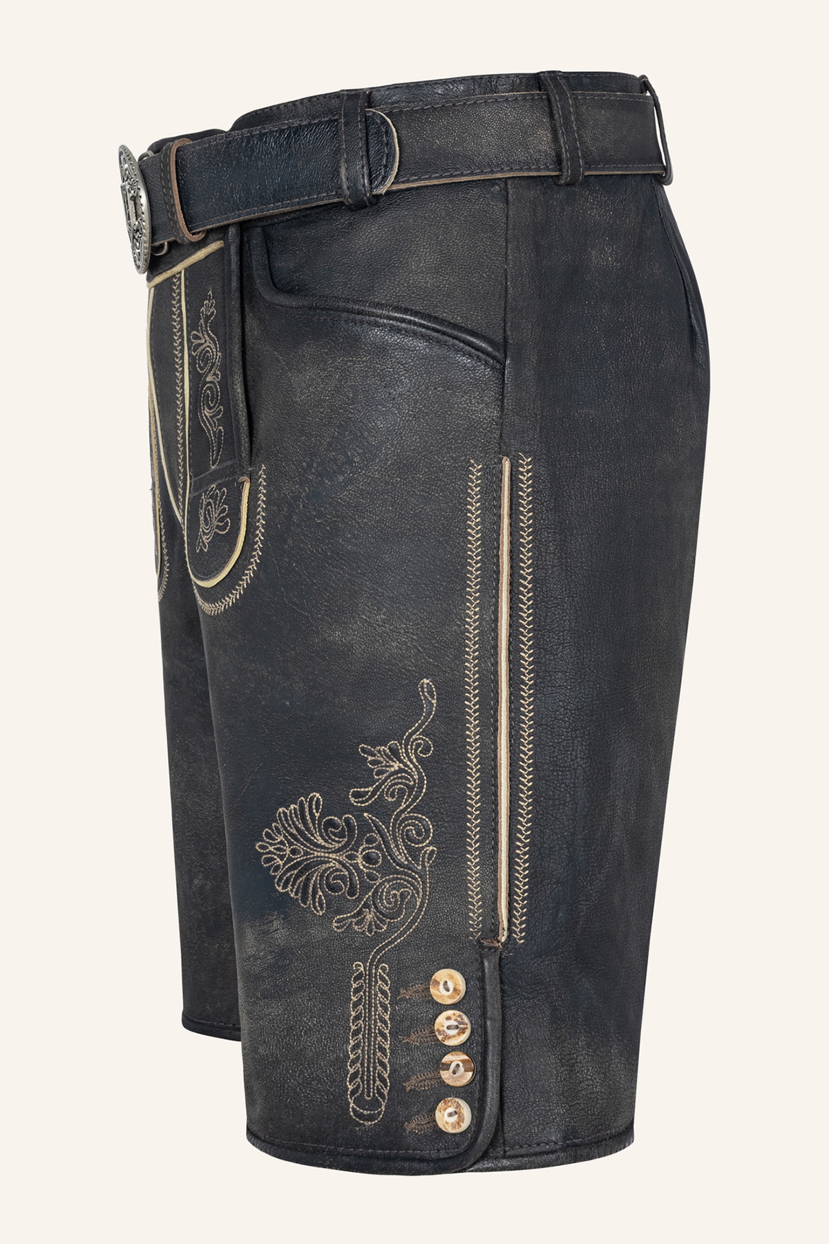 Lederhose Austin mit Gürtel