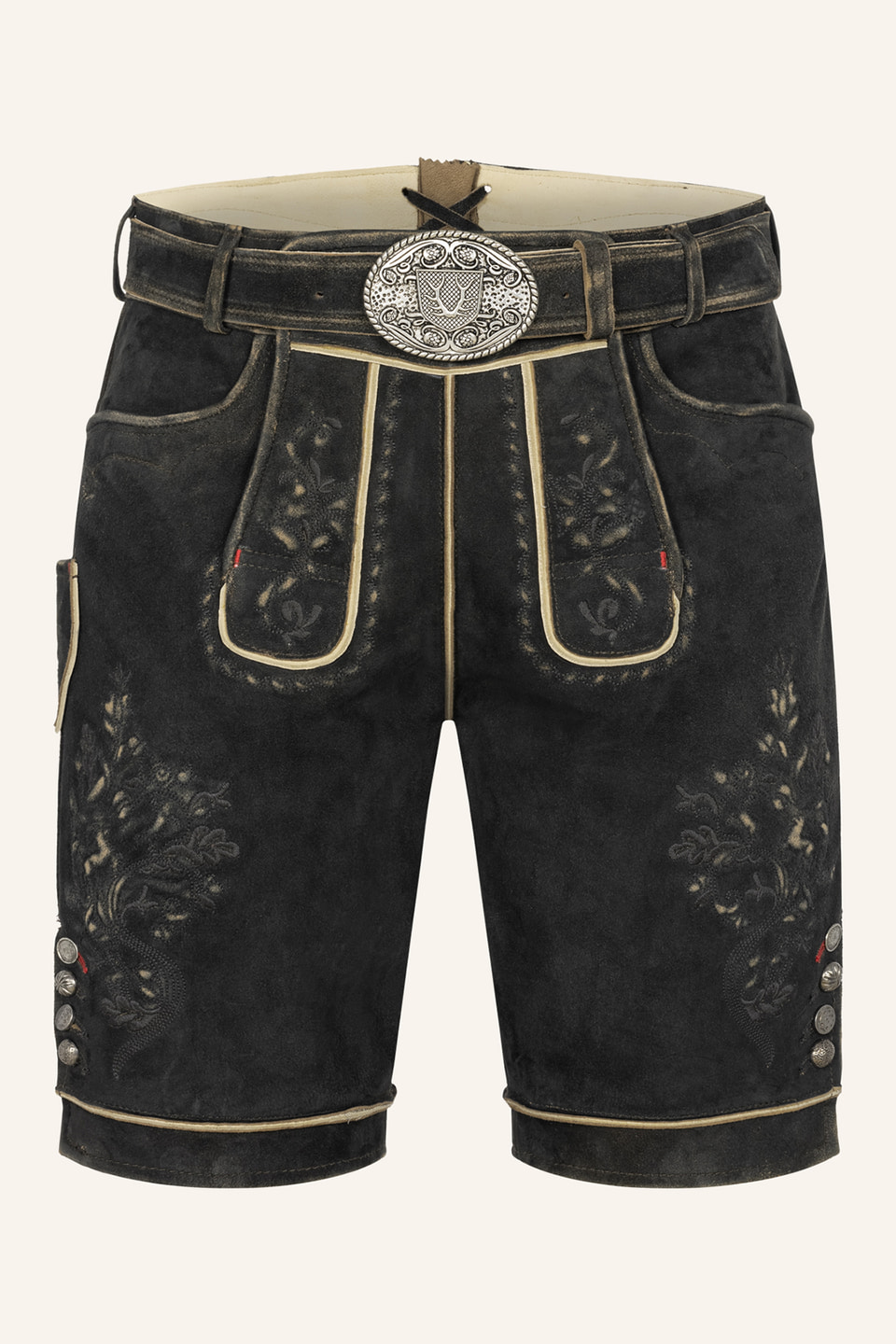 Lederhose Kuno mit Gürtel