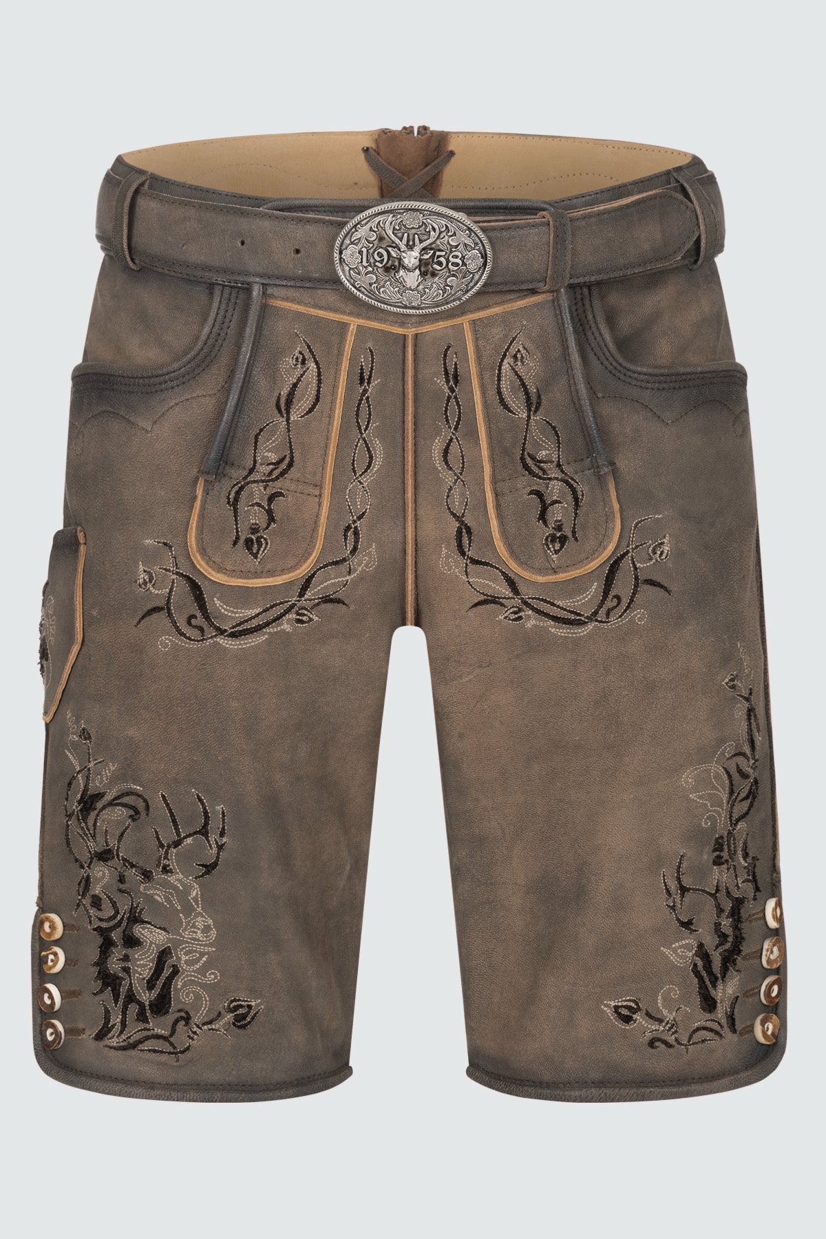 Lederhose Joscha mit Gürtel