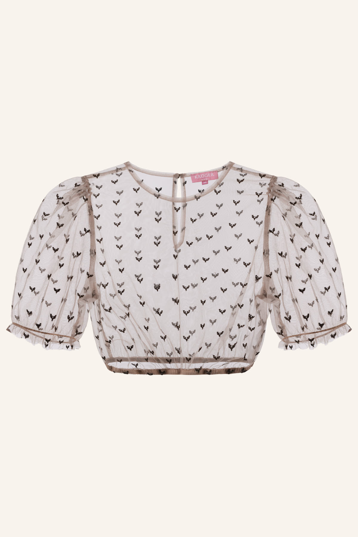 Dirndlbluse Koko Braun
