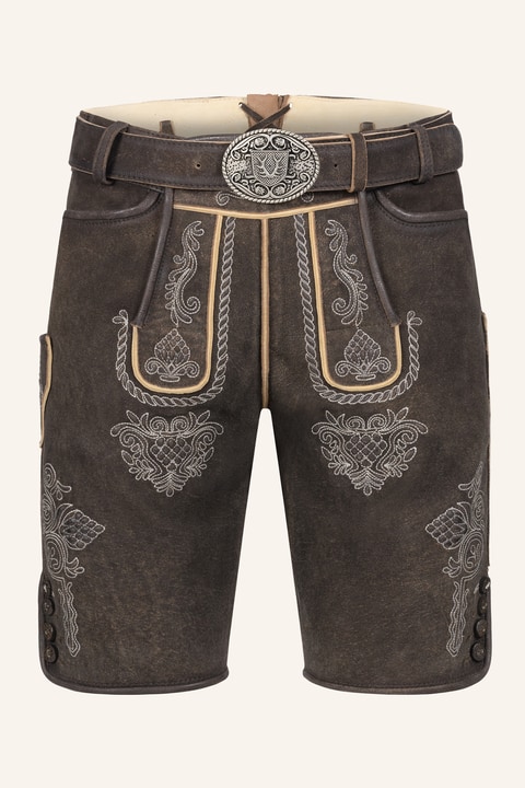Lederhose Vinc mit Gürtel