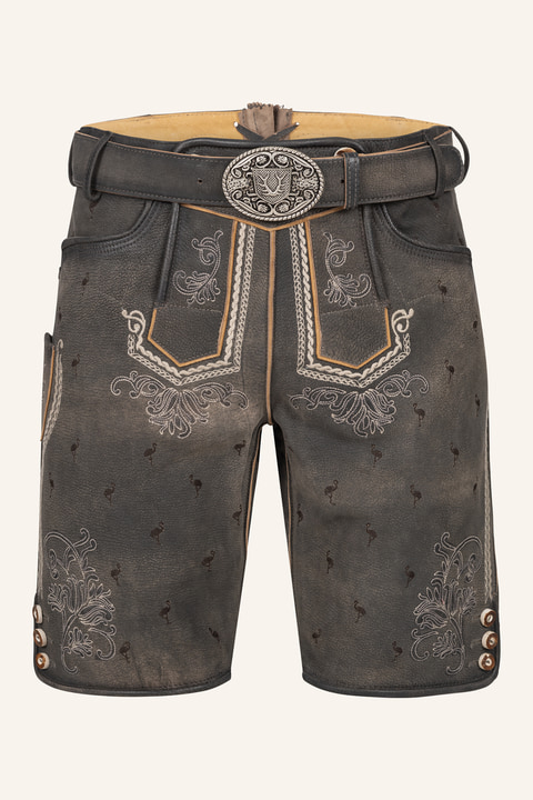 Lederhose Udo mit Gürtel