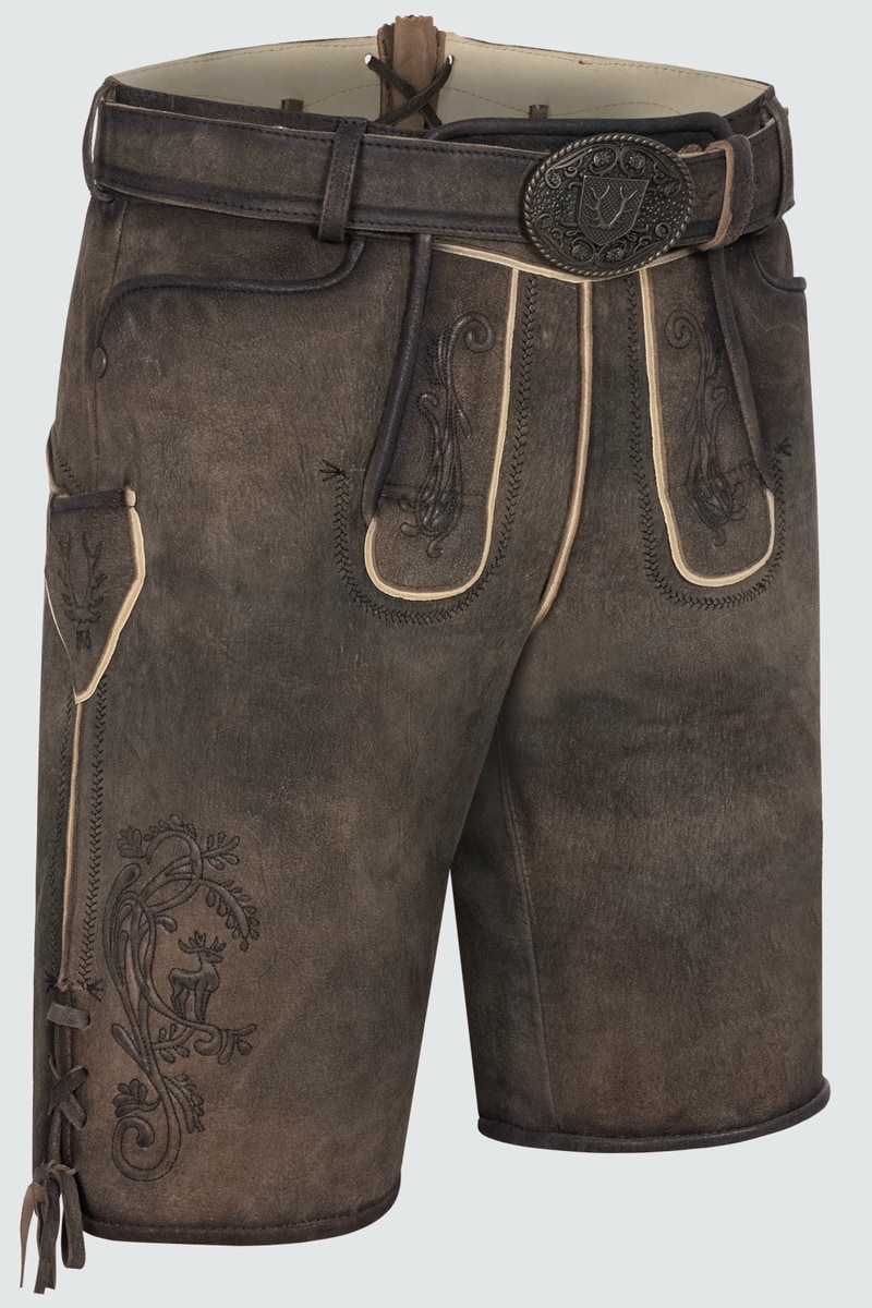 Lederhose Raul mit Gürtel