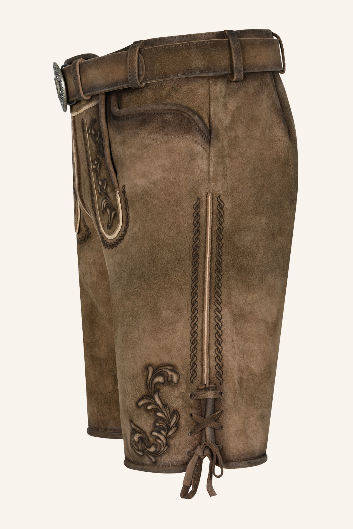Lederhose Rodney mit Gürtel