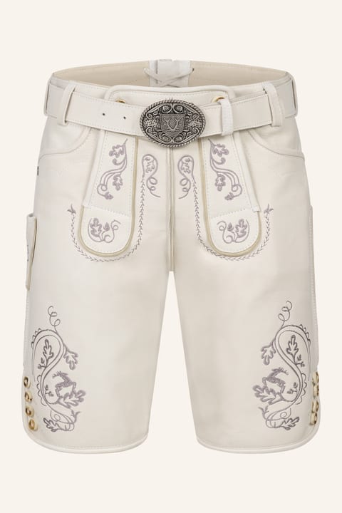 Lederhose Evan mit Gürtel
