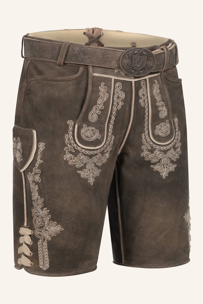 Lederhose Olias mit Gürtel
