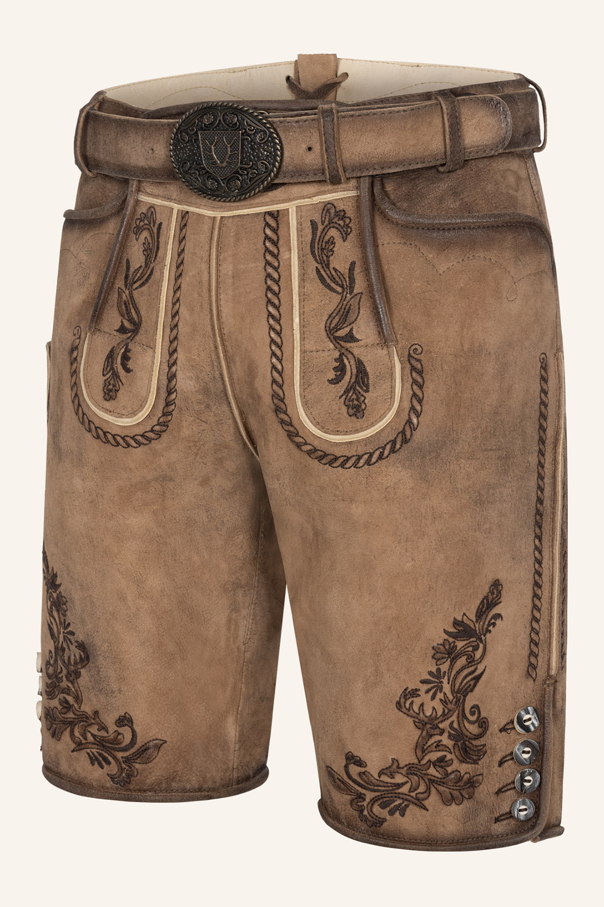 Lederhose Devian mit Gürtel