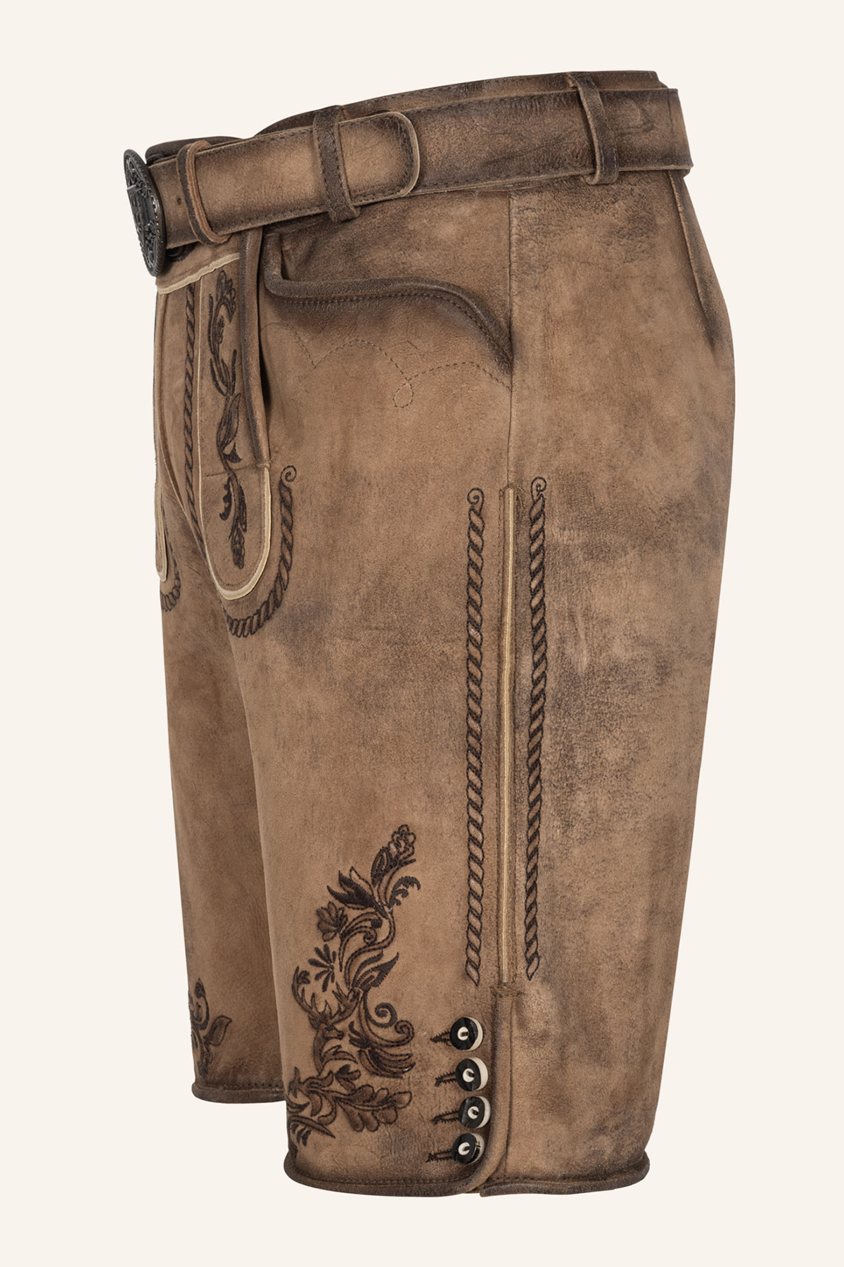 Lederhose Devian mit Gürtel