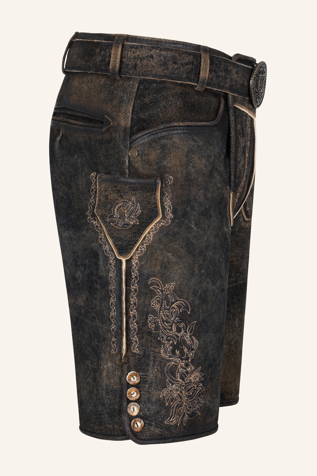 Lederhose Jihn mit Gürtel