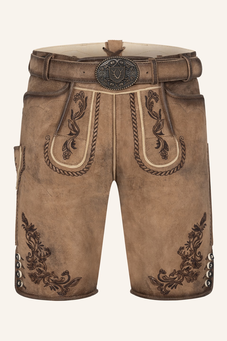 Lederhose Devian mit Gürtel