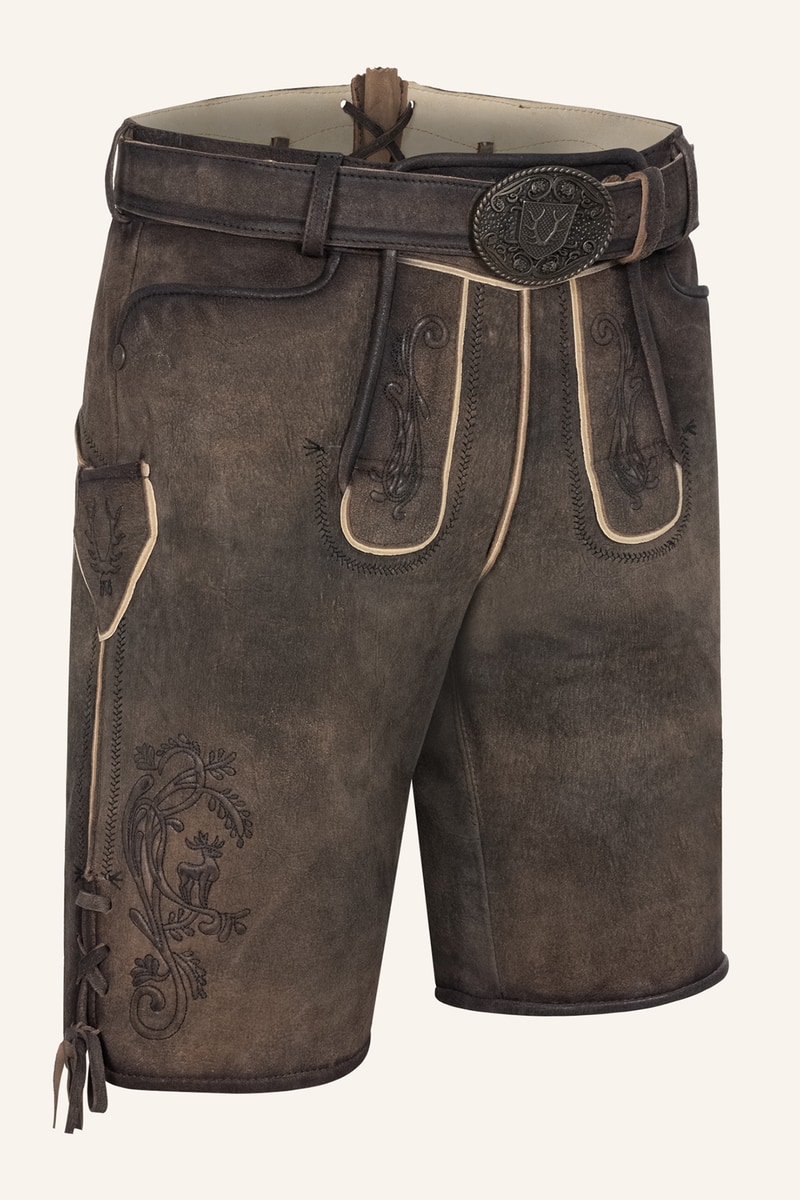 Lederhose Raul mit Gürtel