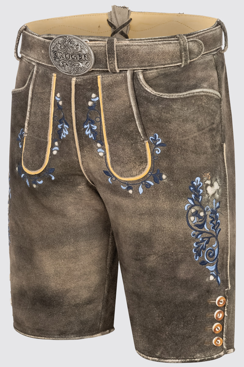 Lederhose Pino mit Gürtel