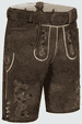 Lederhose Olivier mit Gürtel