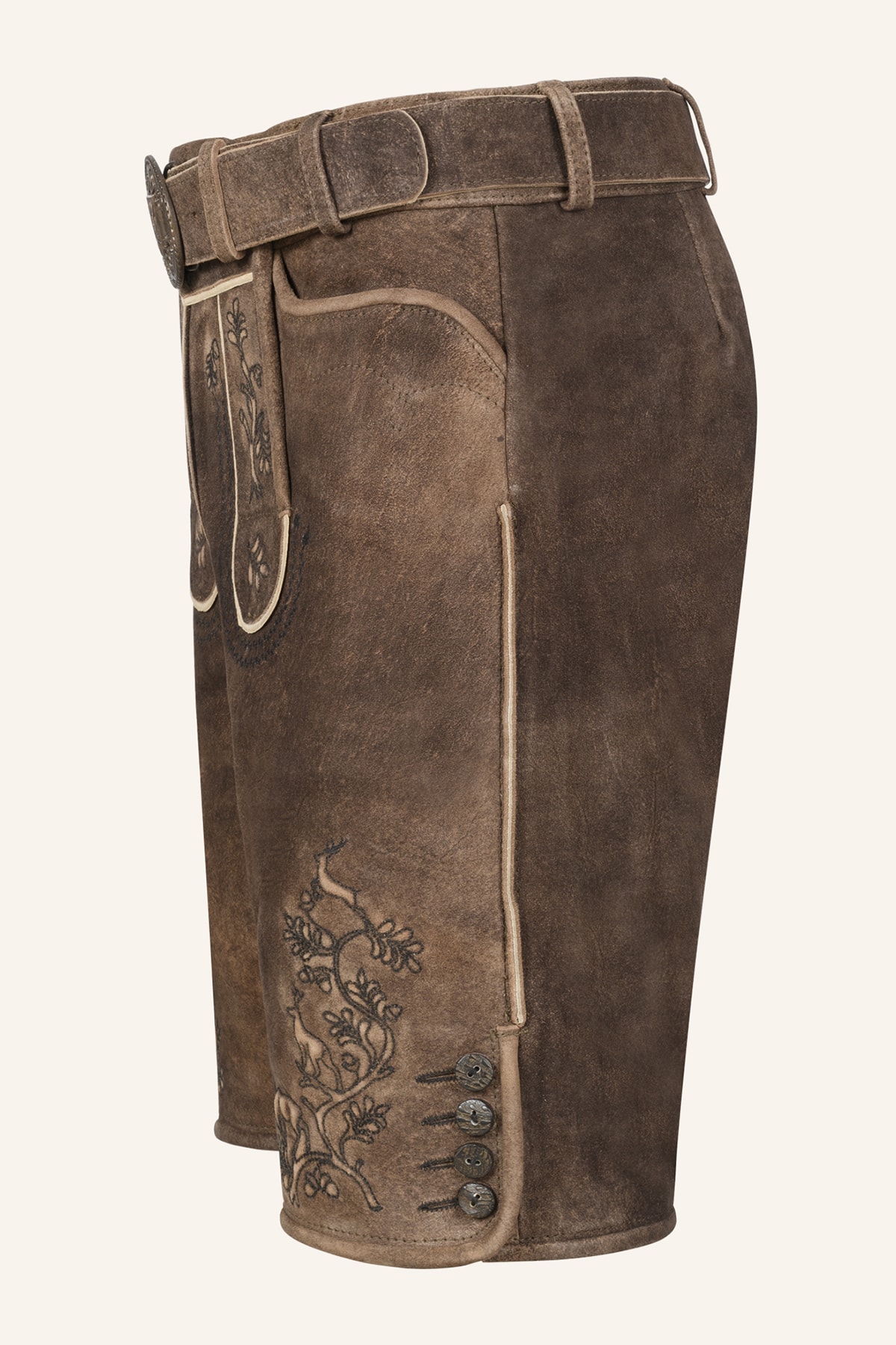 Lederhose Mischa mit Gürtel