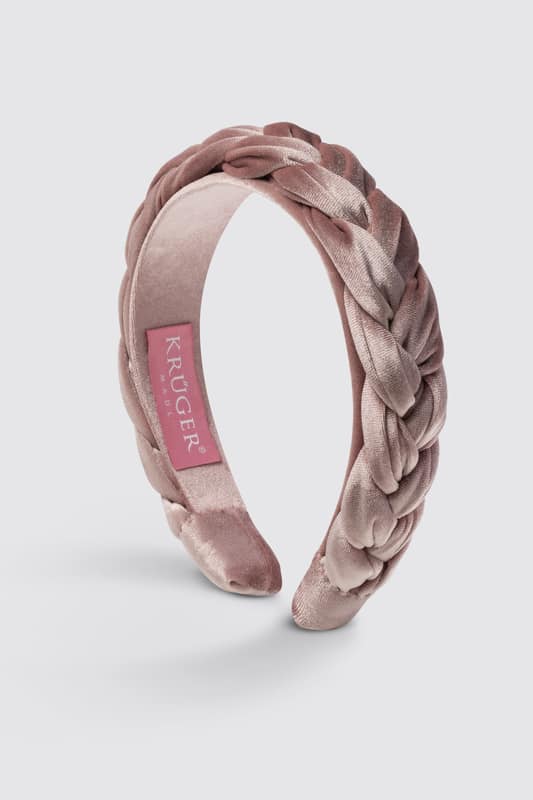 GWAWG Dirndl Haarreif - Geflochtener Samt-Haarschmuck Für Oktoberfest & Trachtenfeste