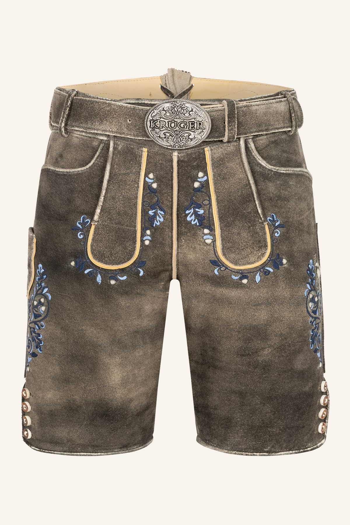 Lederhose Pino mit Gürtel