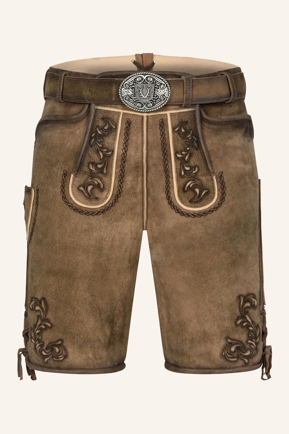 Lederhose Rodney mit Gürtel