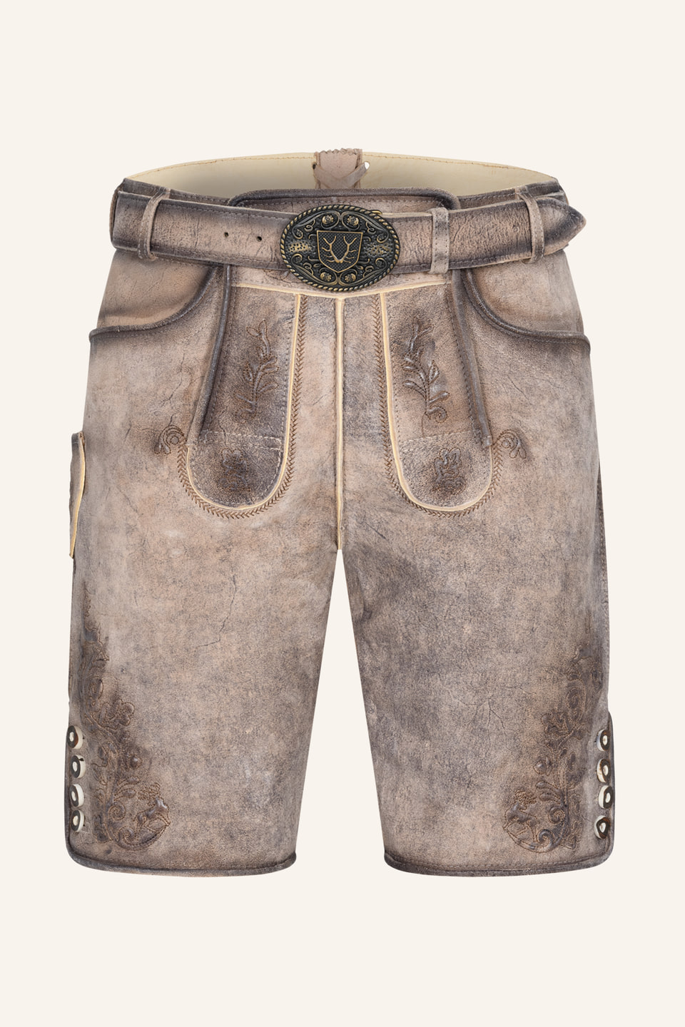 Lederhose Aelion mit Gürtel