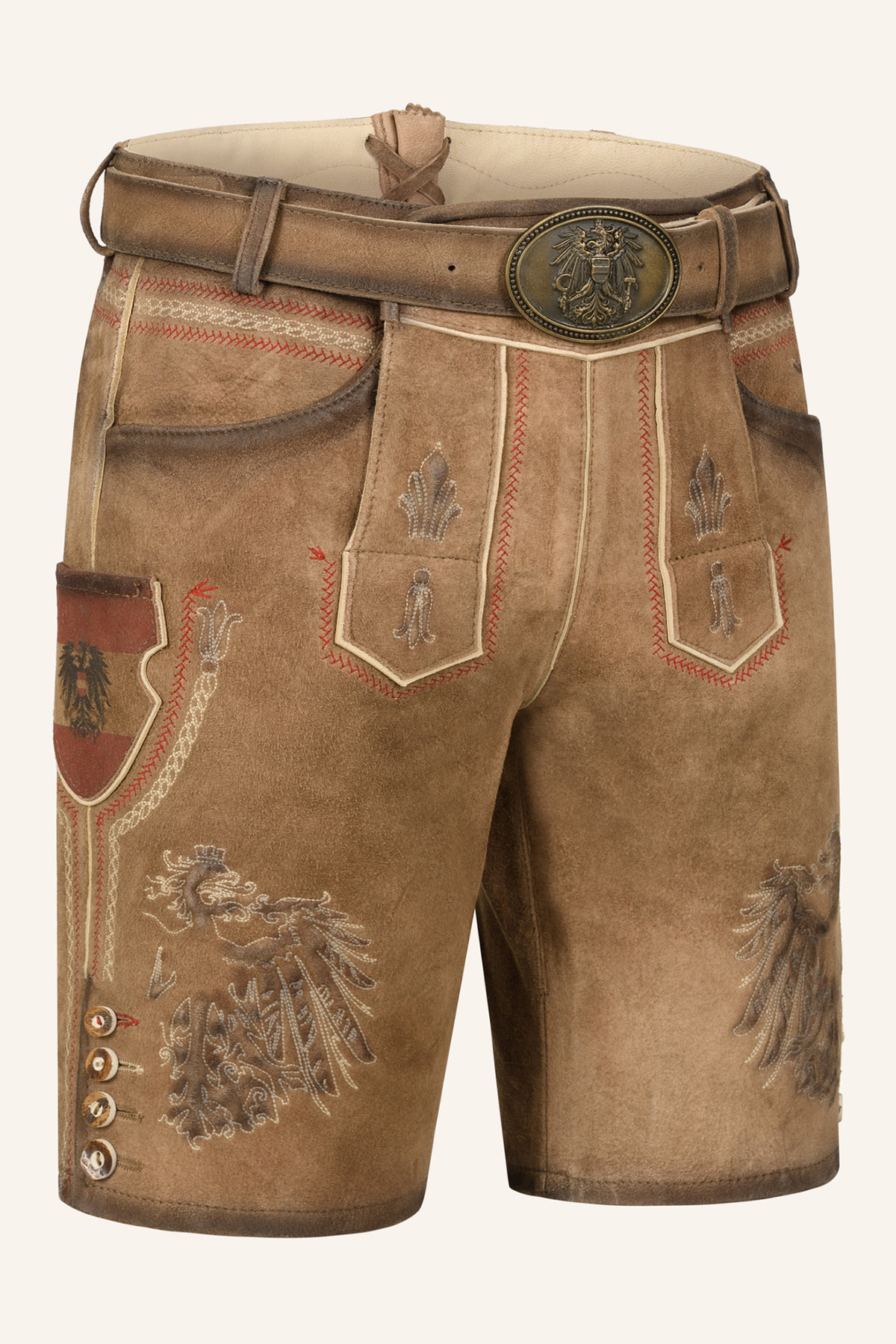 Lederhose Mei Hoamat mit Gürte