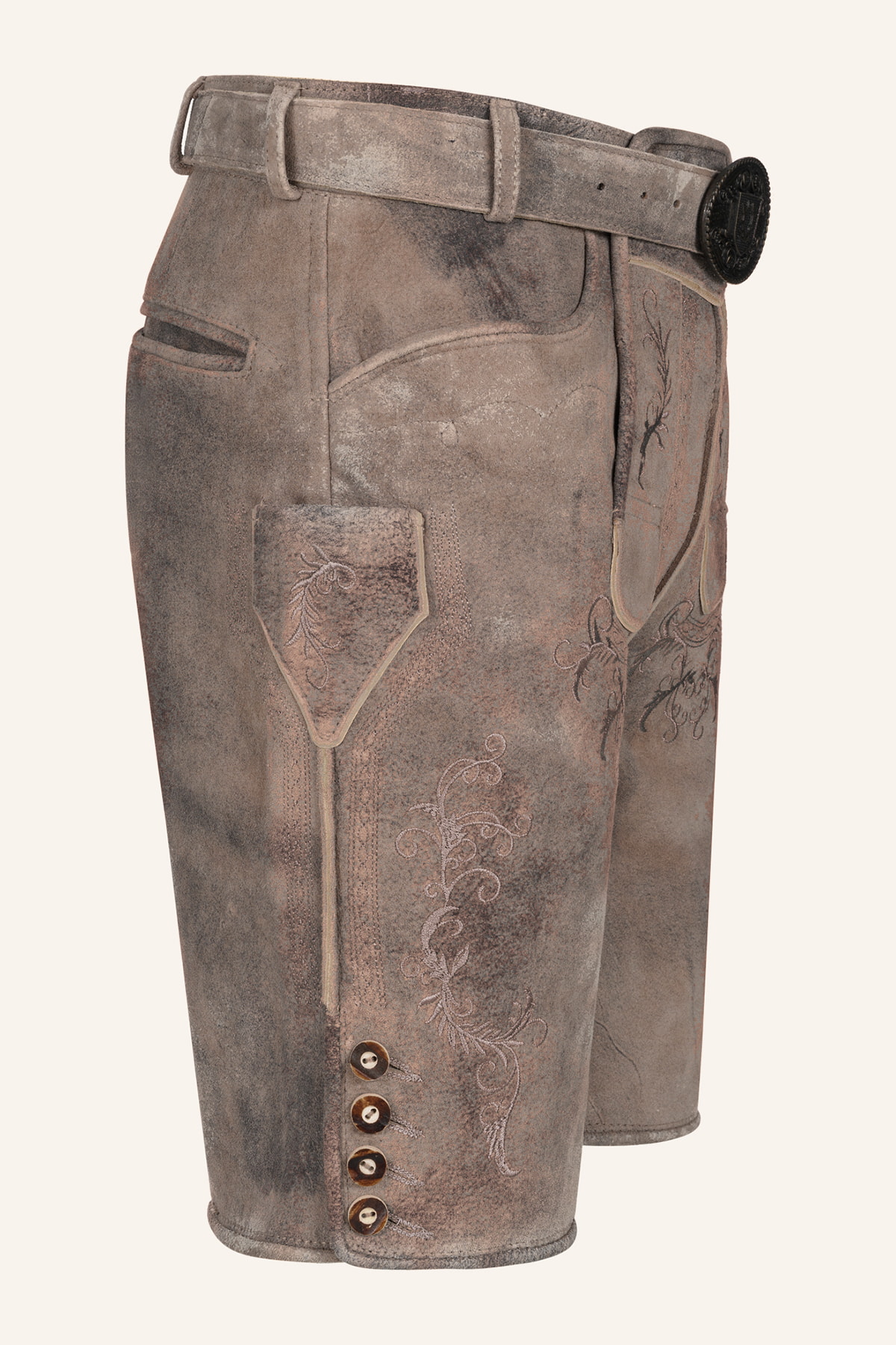 Lederhose Delio mit Gürtel