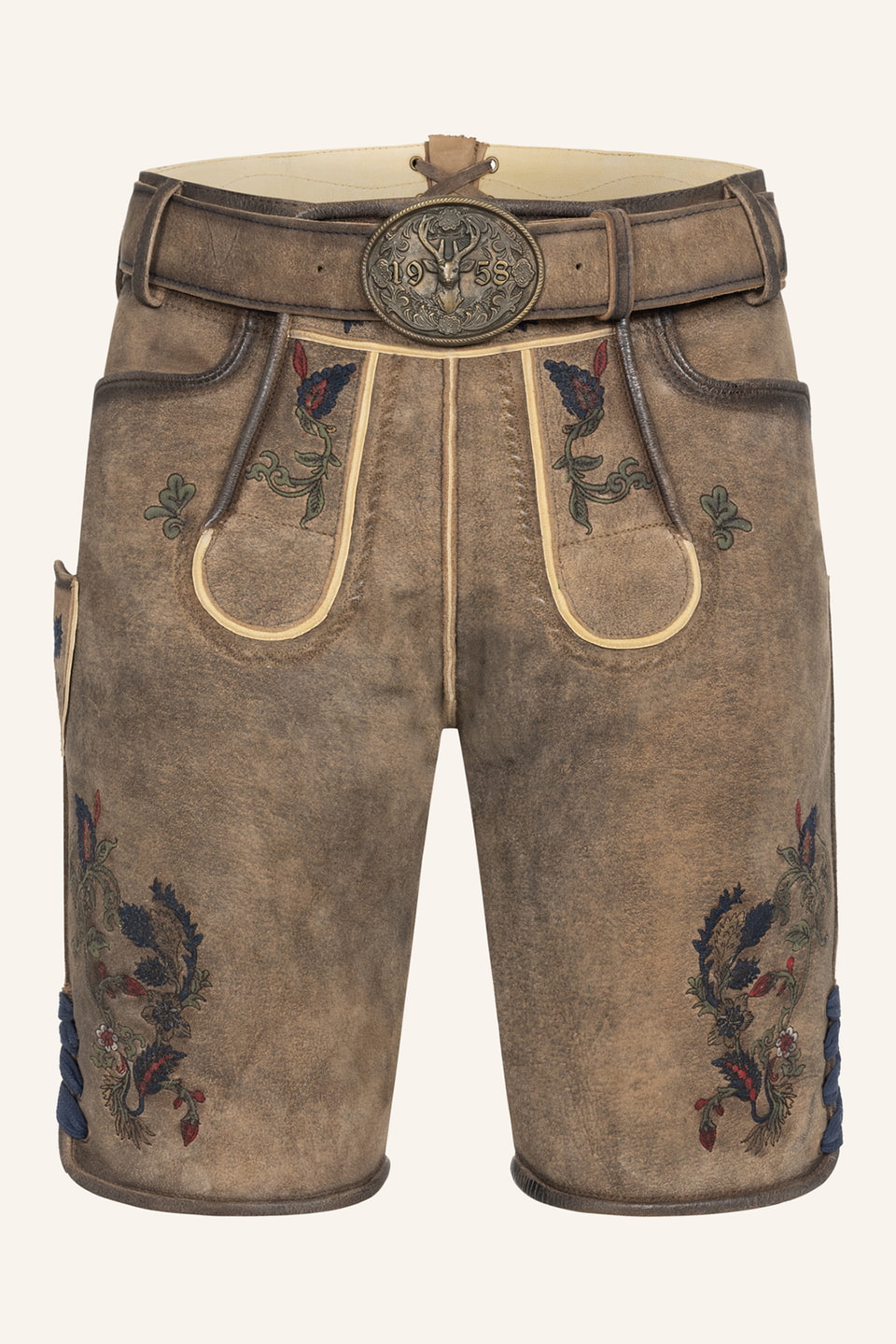 Lederhose Emil mit Gürtel