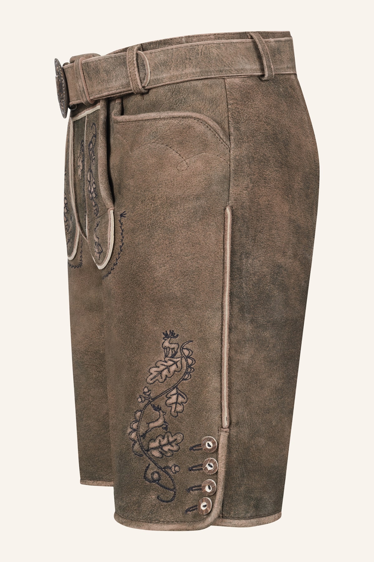 Lederhose Gildo mit Gürtel
