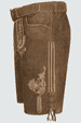 Lederhose Lean mit Gürtel