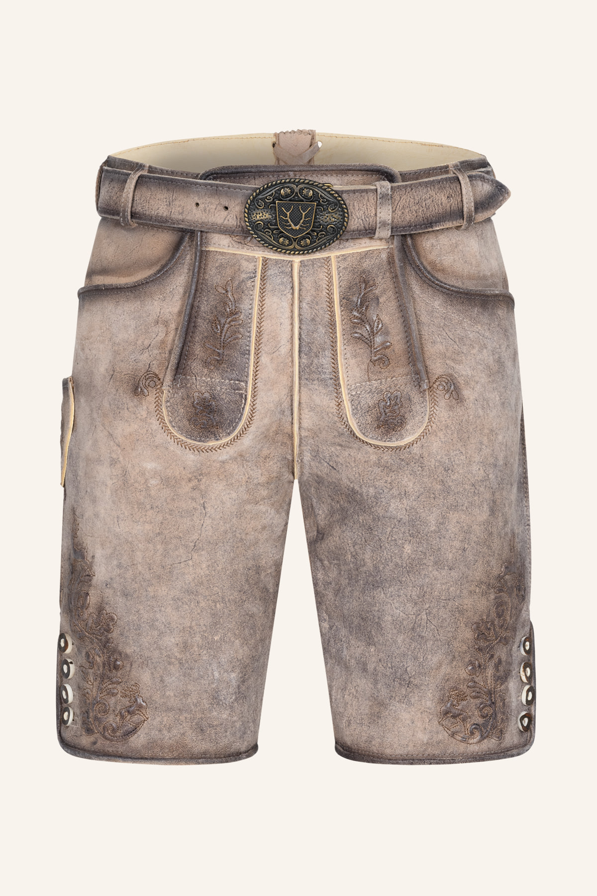 Lederhose Aelion mit Gürtel