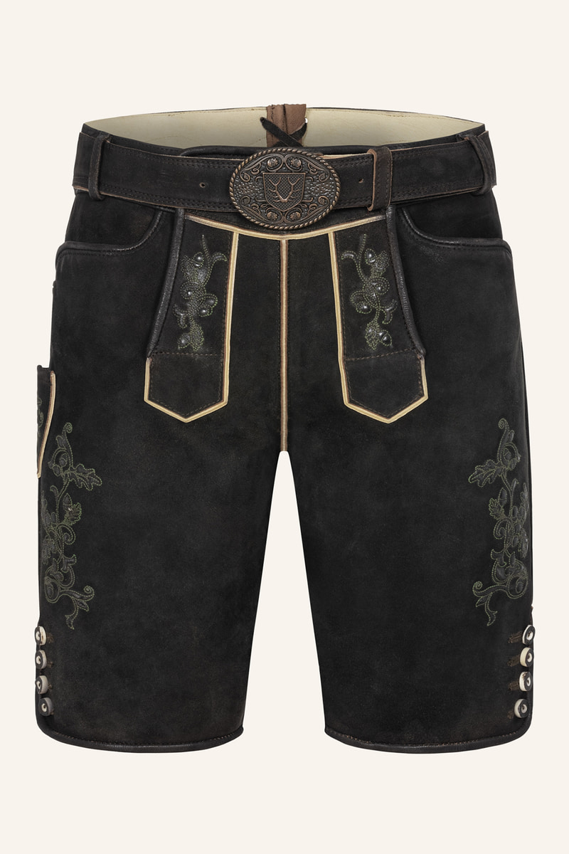 Lederhose Caelius mit Gürtel