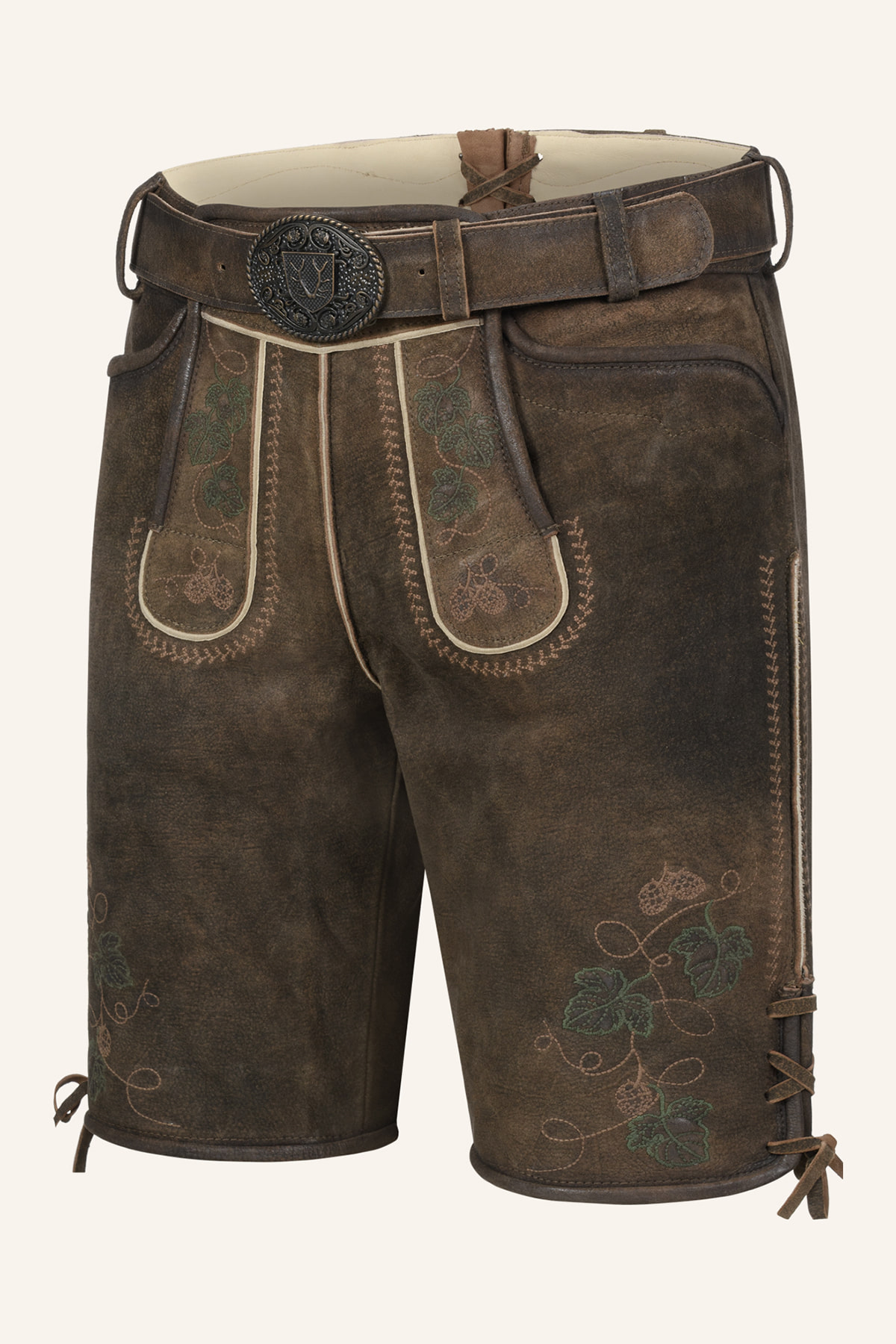 Lederhose Nikolas mit Gürtel