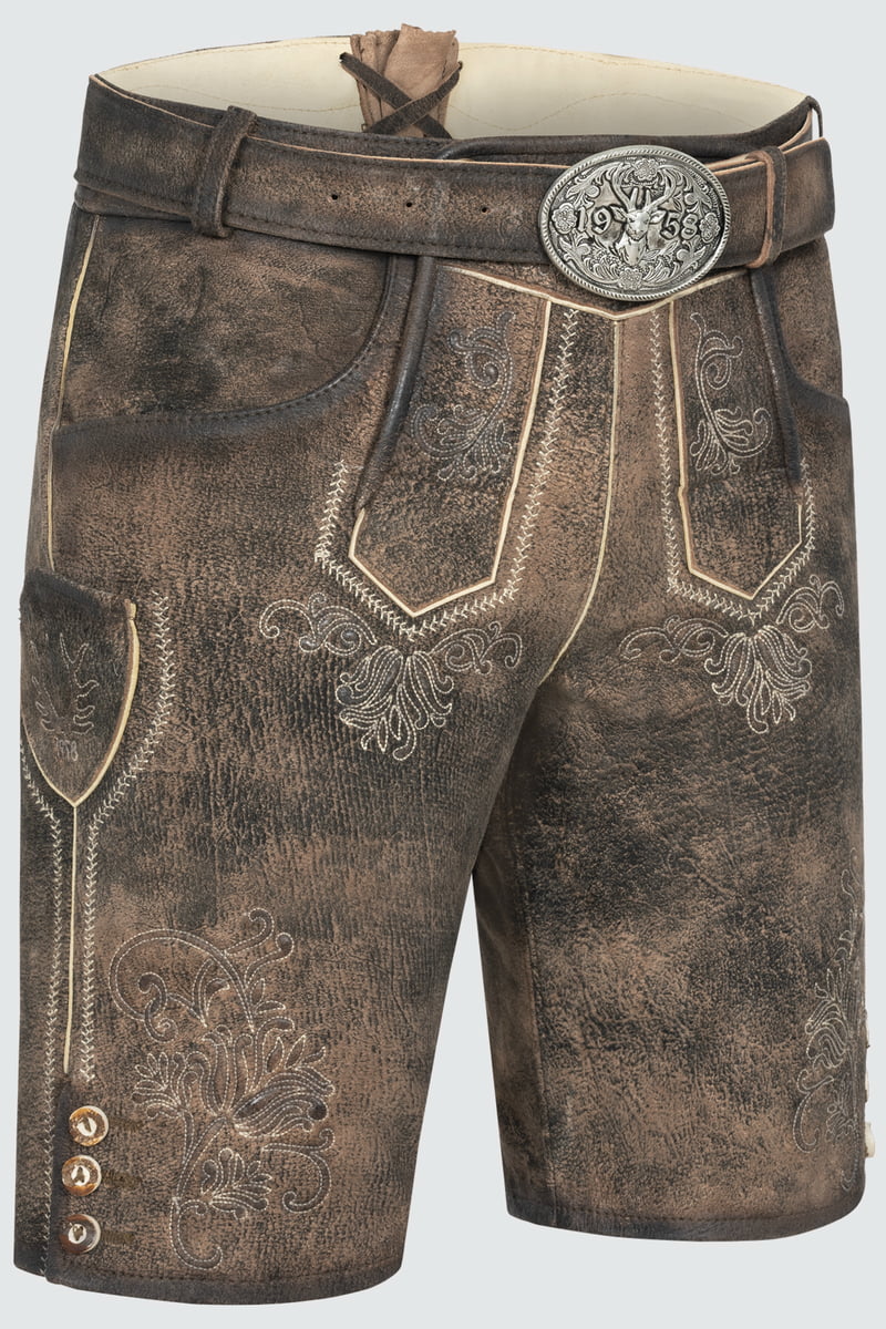 Lederhose Arijus mit Gürtel