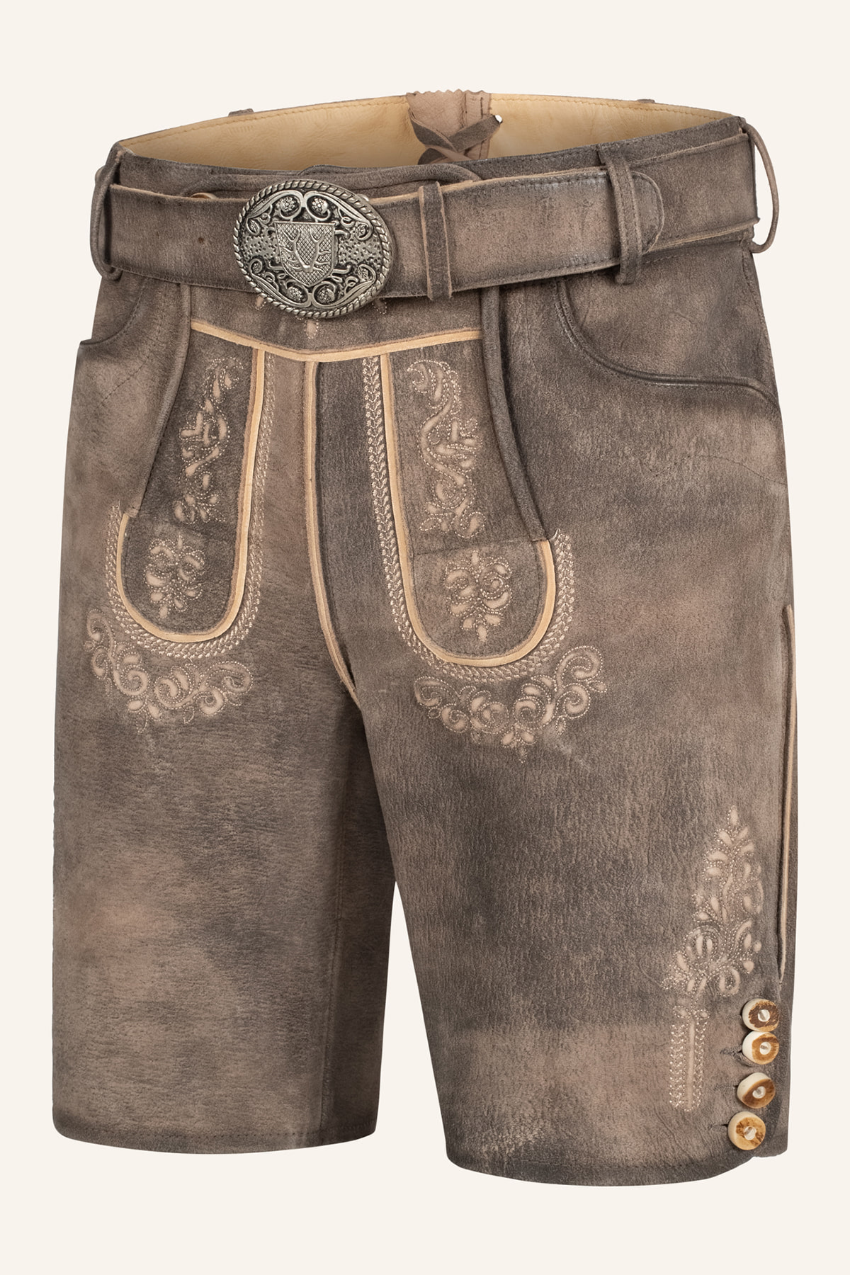 Lederhose Mailo mit Gürtel