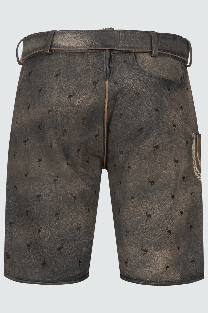 Lederhose Udo mit Gürtel