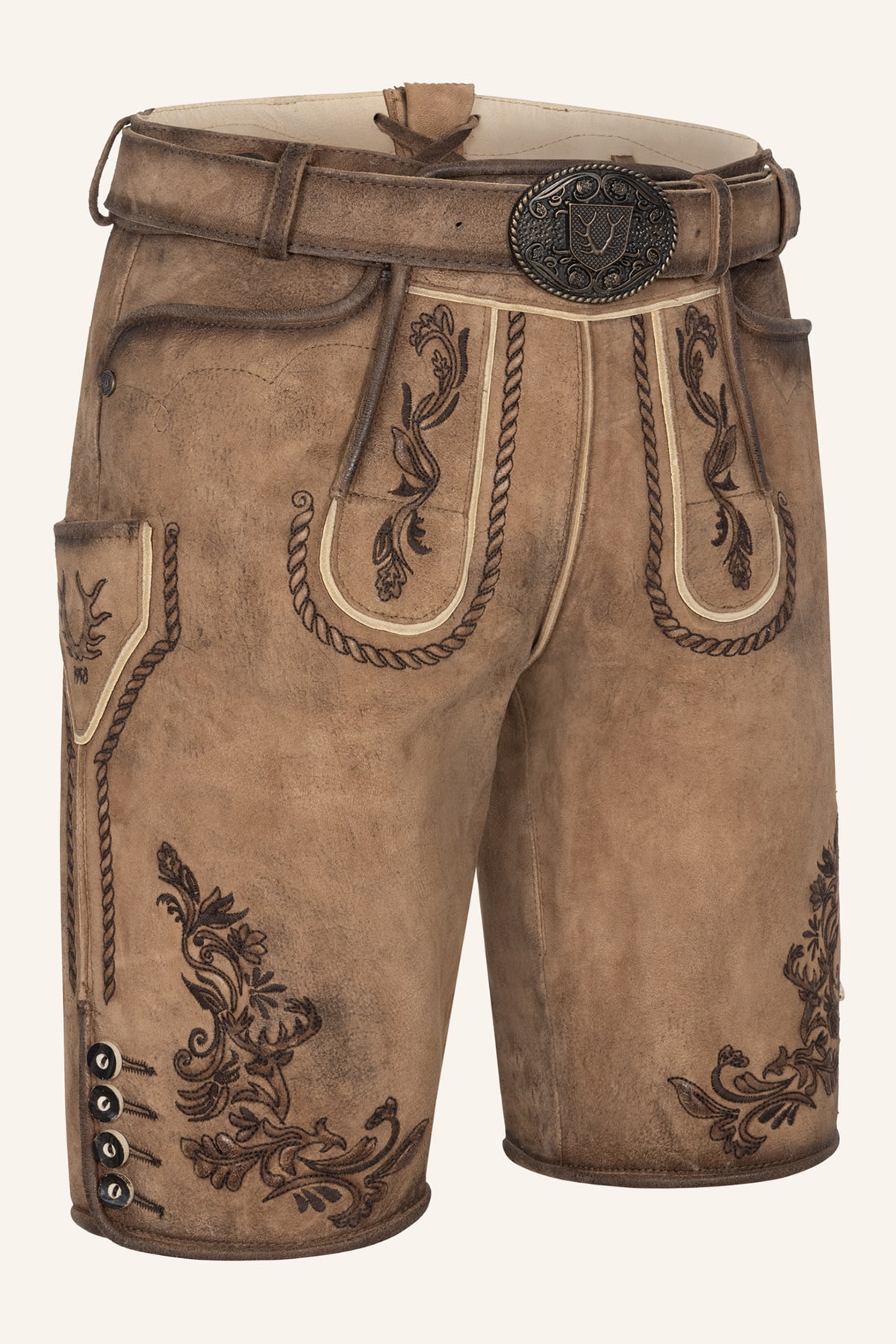 Lederhose Devian mit Gürtel