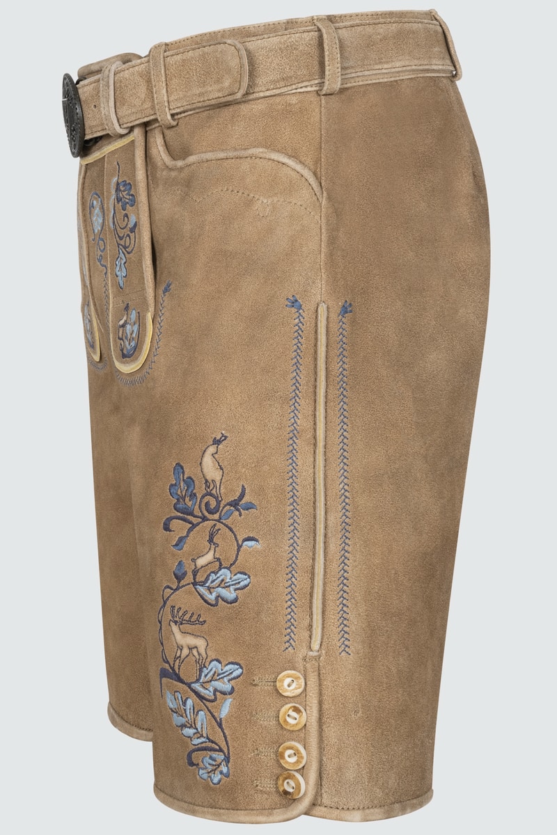 Lederhose Demian mit Gürtel