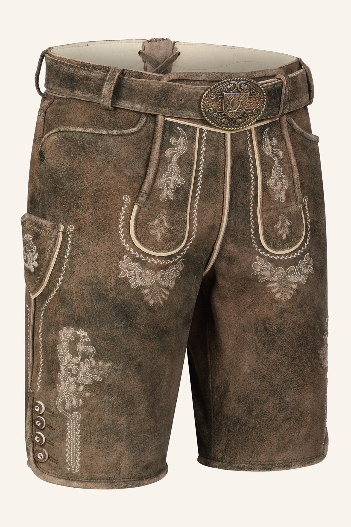 Lederhose Josha mit Gürtel